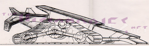 Lancer Cycle early concept - Tank Track design